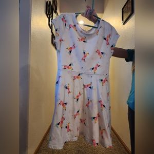 Cap sleeve unicorn dress